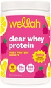 Wellah Clear Whey Protein Isolate Powder (Raspberry Lemonade) 10 Servings - 20g of Protein, 100 Calories, Sweetened with Stevia