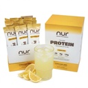 NUR Clear Whey Protein + Electrolytes Drink Mix, Fermented BLG, Single-Serve Sticks, Lemon Kick, 12-Pack – Lactose-Free, Keto-Friendly, Zero Sugar, No Artificial Sweeteners, Daily Hydration