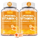 Liposomal Vitamin C Gummies 1000mg for Adults: Vitamin C Chewable Gummy with Zinc, Elderberry, Vitamins A & E
