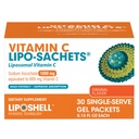 Vitamin C Lipo-Sachets Liposomal Vitamin C Gel Sachets, 30 Single-Serve Liquid Packets, Immune & Collagen Support, 1000mg High Absorption Vitamin C Supplement