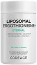 Codeage Liposomal Ergothioneine+ Supplement - L-Ergothioneine, L-Glutathione, Vitamin C, Selenium, Phospholipid Complex - Healthy Aging & Antioxidant - Vegan, Non-GMO, Soy-Free – 30 Capsules