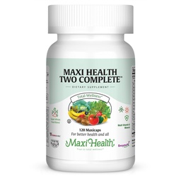 Maxi Health Two Complete - Multivitaminen en mineralen - Volledige Potentie - 120 Capsules - Kosher