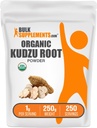BulkSupplements.com Biologische Kudzu wortelpoeder - Biologische Kudzu wortelsupplement, kruidensupplement - Glutenvrij - 1g per portie, 250g (Pack of 1)