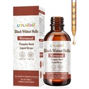 Black Walnut Wormwood Tincture– with Pumpkin Seed, Olive Leaf & Soursop, Cloves Black Walnut and Wormwood – Supports Digestive & Gut Health – Alcohol-Free, 2oz