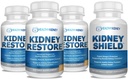 3 Pack Natural Kidney Cleanse to Support Kidney Function and Detox, 60 Capsules + Kidney Shield 120 Caps Kidney Supplement to Support Normal Kidney Function and Support Kidney Health