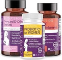 Intieme Rose Bespaar 10% op Uitgebreide Wellness Bundle van de Vrouwen Vitex, Myo-Inositol en Probiotische Supplementen voor Hormone Balance en Vrouwelijke Gezondheid