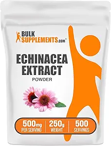 BulkSupplements.com Echinacea Extract Powder - Echinacea Extract, Herbal Supplement for Immune Support - Vegan & Glutenvrij, 500mg per portie, 250g (8.8 oz) (pakket van 1)