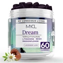 MYCL Dream Mushroom Gummies | 500mg Blend with Reishi Fruiting Body, L-Theanine, Valerian Root & Low-Dose Melatonin | Supports Deep Sleep & Stress Relief | Vegan, Organic, Gluten-Free | 30 Servings