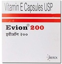 50 Evion 200mg Capsules Vitamin E for Glowing Face,Strong Hair,Acne,Nails, Glowing Skin 400mg,Control Hair Lossess