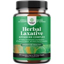Herbal Laxative Capsules with Probiotics – Gentle Laxative for Women and Men with Senna Leaf, Psyllium Husk and Cascara Sagrada - Senna Pills for Colon Cleanse and Detox Support - 120 Count
