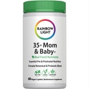 Rainbow Light 35+ Mom & Baby + Multivitamin | 60 Caplets | Prenatal and Postnatal Nutrition | Real Food Nutrients, Digestive Enzymes & Probiotics | Essential Vitamins and Minerals for Women