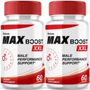 (2 Pack) Max Boost XXL Capsules, Max Boost Pills - Max Booster XL Maximum Strength Advanced Formula Performance Blend Health Wellness, Max BoostXXL MaxBoostXXL Premium Ingredients (120 Ct)