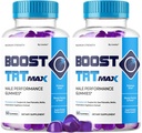 (2 Pack) Boost TRT Max - Official Boost TRT Max Gummies for Men Advanced Natural Formula, Male Gummies for Maximum Performance & Support for Overall Wellness, Booster TRT Max for 2 Months