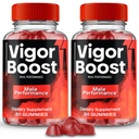Vigor Boost Gummies, Official VigorBoost Supplement Gummy for Men - Maximum Strength Performance, All Natural Support for Overall Health & Wellness, Advanced Vigor Boost Health Reviews (2 Pack)