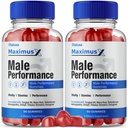 (2 Pack) Maximus X Gummies, MaximusX Gummys Supplement for Men, Advanced Maximum Strength Performance Blend Formula, Premium Natural Ingredients, Overall Health & Wellness Management Gomitas (120 ct)