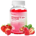 Women’s Calcium Citrate Gummies with Collagen,1200mg Chewable Calcium Gummy,Overall Health, Support Bone&Muscle&Immune,Strawberry Flavor
