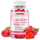 Calcium Citrate Gummies 1200mg for Adults & Kids, Chewable Calcium Citrate for Bone, Muscle & Immune Support, Bioavailable Calcium Supplements for Women & Men, Raspberry Flavor, 60 Count