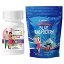 BariatricPal 30-Day Bariatric Vitamin Bundle (Multivitamin ONE 1 per Day! Iron-Free Capsule and Calcium Citrate Soft Chews 500mg with Probiotics - Blue Raspberry)