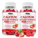 Calcium Citrate Gummies 1200mg, Chewable Calcium Supplement for Women & Men, Sugar Free Calcium for Bone, Muscle & Immune Support, Gluten Free, Vegan, Non-GMO, Strawberry Flavor, 120 Count