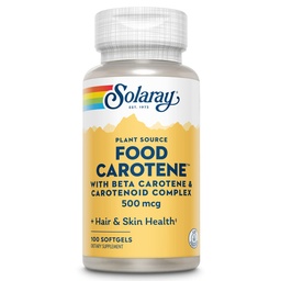 SOLARAY Food Caroteen, Vitamine A 10000 IE 