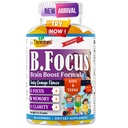 Focus Gummies for Kids | Teen Focus Vitamins for Memory, Attention & Clarity with Plant-Based Omega-3 DHA Teen Vitamins | Delicious Orange Flavor – 60 Gummies
