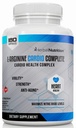 L-Arginine Cardio Complete, Nitric Oxide Booster, 1500mg Cardio Support Blend Plus L-Citrulline, Vitamins Minerals Supports Cardio Health, BP, Energy, Nitric Oxide, One Bottles 180 Caps