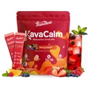 Supercalm Powdered Drink Mix, Cortisol Reducer and Sleep Aid with Kava Root, Ashwagandha, L-Theanine, Magnesium Glycinate, Lemon Balm, Rhodiola, Vitamin D3 & B6, Vegan, Non-GMO, 20 Packets