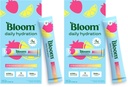 Bloom Daily Hydration Electrolyte Powder Packets with Collagen, 5g Protein, Electrolytes, Vitamins & Minerals, Sugar Free Drink Mix, Strawberry Lemonade, 5 Count (Pack of 2)