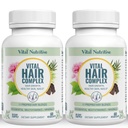 Vital Hair Complex - Hair Growth Vitaminen voor vrouwen en mannen - Biotine & vitamine B - Hair Growth Supplement voor gezonde haarhuid & Nails - Hormonen & Glutenvrij - Hair Vitaminen voor vrouwen