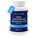 Natural GABA + L-Tryptophan Sleep Aid Supplement for Stress Relief and Relaxation, Helps You Fall Asleep Faster, Wake Up Refreshed, Melatonin Free, Non Habit Forming, 90 Vegan Capsules