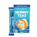 Skinny Teas Cleansing Evening Tea Sticks – Lemon Honey Detox Tea, Digestive Cleanse + Bloat Relief Support, Prebiotic Fiber, Caffeine-Free, 10 Calories, 14 Count