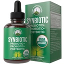 Organic Synbiotic = Prebiotics + Probiotics + Postbiotics 3-in-1 Supplement for Women, Men, & Kids. Pre, Pro, & Post Biotics Liquid Drops for Gut + Microbiome Balance. Made in USA, Vegan, Zero Sugar