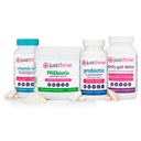 Just Thrive Core Health Complete Bundle – Probiotic, PREbiotic Powder, Daily Gut Detox and Vitamin K2-7– Advanced Digestive, Detox, and Circulatory Support for Complete Body Wellness