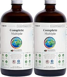 LIQUIDEHEALTH Complete Meerdere volwassen vloeibare multivitaminen - essentiële vitaminen, mineralen en voedingsstoffen, Immune Support, Gut Health, Energy, Detox - Made in USA, Vegan, Non-GMO, Sugar-Free (2 Pack)