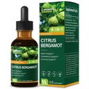 Citrus Bergamot Extract Supplement for High Cholesterol, High and Fast Absorption, 6-in-1 Blend Herbal Drops for Heart & Immune Support w/Grape Seed, Garlic Extract. 2oz