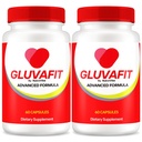 (2 Pack) Gluvafit Capsules, Official Formula to Maintain Stable Levels, Premium Blend for Healthy Circulation & Overall Health Support, Made with Natural Ingredients, Gluva Fit Reviews (120 Capsules)