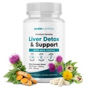 Liver Detox & Support – High Potency 1960mg Formula for Detox, Energy & Digestive Support – Milk Thistle, NAC, Turmeric, Artichoke & Dandelion – 120 Capsules