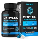 CFILIHTC Multivitamin for Men 40+, All-in-One Daily Vitamin Supplement, Coverage Formula Multivitamin, Minerals, Saw Palmetto & Herbs to Support Energy, Prostate, Brain & Immune Health, 60 Capsules