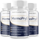 (3 Pack) Memopryl Capsules, Memopryl Brain Pills with Natural Ingredients, Advanced Formula Memo Pryl Maximum Strength Health & Wellness Multivitamin Supplement Pills for Women and Men (180 Capsules)