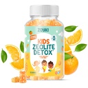 Zeolite Detox Gummies for Kids - Cleanse Out Toxins - Micronized Zeolite Chewable Body Support Supplement with Chlorella Vitamin D3 B12 C - Orange Flavor Vegan Non-GMO Gluten-Free