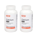 Rugby 600mg Calcium Tablets - Made with 10mcg (400IU) of Vitamin D3 - Dietary Supplement - 180 Count (2 Pack)