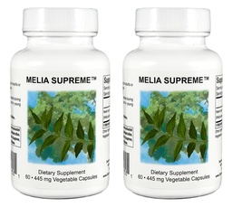 Supreme Nutrition Melia Supreme, 60 Pure Powdered Neem Leaf Vegetarian Capsules (verpakking van 2)