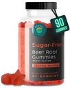 Suikervrije bieten Root Gummies- Vitamine C & B9- Geheugen & Focus Kauwen- Nitric Oxid - Energy Beet Supplement- 90 Biologische bieten Kauwen voor mannen en vrouwen