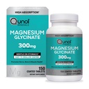 Qunol Magnesium Glycinate Tablets 300mg, 100% Chelated, Gluten-Free, 150ct