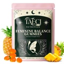 Premium Feminine Balance Gummies for Women – Hawaiian Pineapple Flavor – Supports pH & Daily Wellness – Probiotic Supplement – Vegan, Gluten-Free – 60 Gummies (30 Servings)
