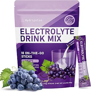 Elektrolyten Poeder Pakjes - Suikervrij, Natuurlijk Gearomatiseerd, 10 Electrolyte & Vitamines Electrolyte Drink Mix - Watermeloen Smaken, Keto Vriendelijk, Veganistisch, Niet-GMO, 18 Packets