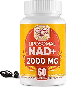2000 MG NAD-supplement, liposomale NAD+ met hoge absorptie, efficiënter dan Nicotinamide Riboside, Pure & Plus Boosting Supplement, Veroudering van de verdediging, Metabolisme & Cellular, 240 softgels