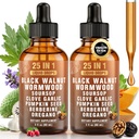 25-in-1 Liposomal Wormwood Black Walnut Clove Parasite Cleanse with Clove, Garlic, Pumpkin Seed, Oregano & Berberine – 98% Absorption for Superior Digestive Health & Balance, 2 * 90ml
