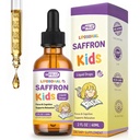 Liposomal Saffron Liquid Drops for Kids, Saffron Extract Supplements with L-Theanine & Chamomile for Focus, Relaxation & Antioxidant Support, Alcohol-Free, Natural Flavor, 2 Fl OZ