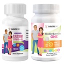 BariatricPal 30-Day Bariatric Vitamin Bundle Multivitamin ONE 1 per Day! with 45mg Iron Chewable - Orange Citrus Easy Swallow Calcium Citrate (600mg) and D3 Coated Tablets